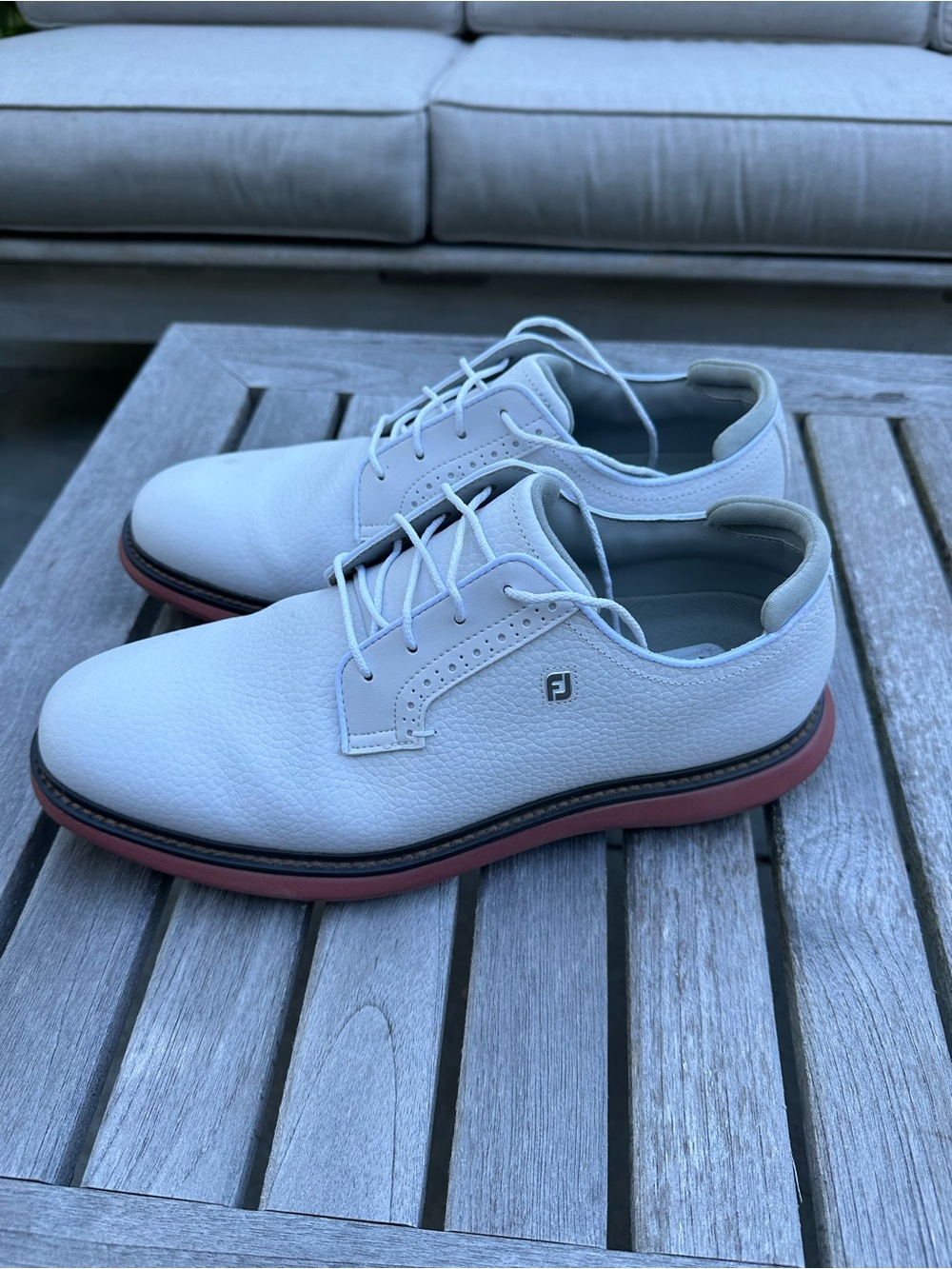 FootJoy White Leather Oxfords